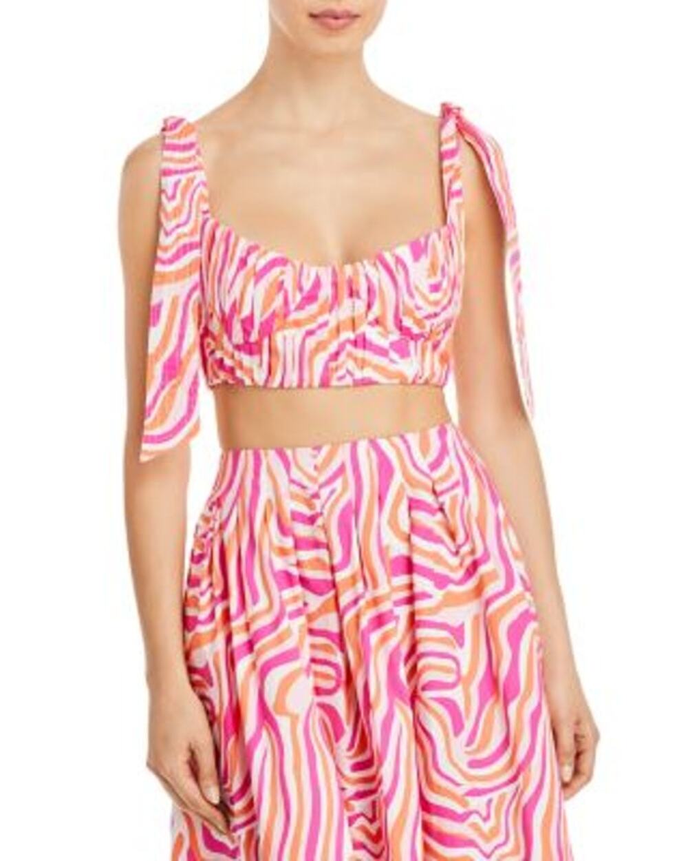 Solid & Striped Ladies White, Pink, & Orange "The Frankie Bra" Top, NWT!